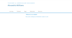 Desktop Screenshot of alexandriawilliams.com