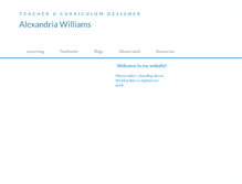 Tablet Screenshot of alexandriawilliams.com